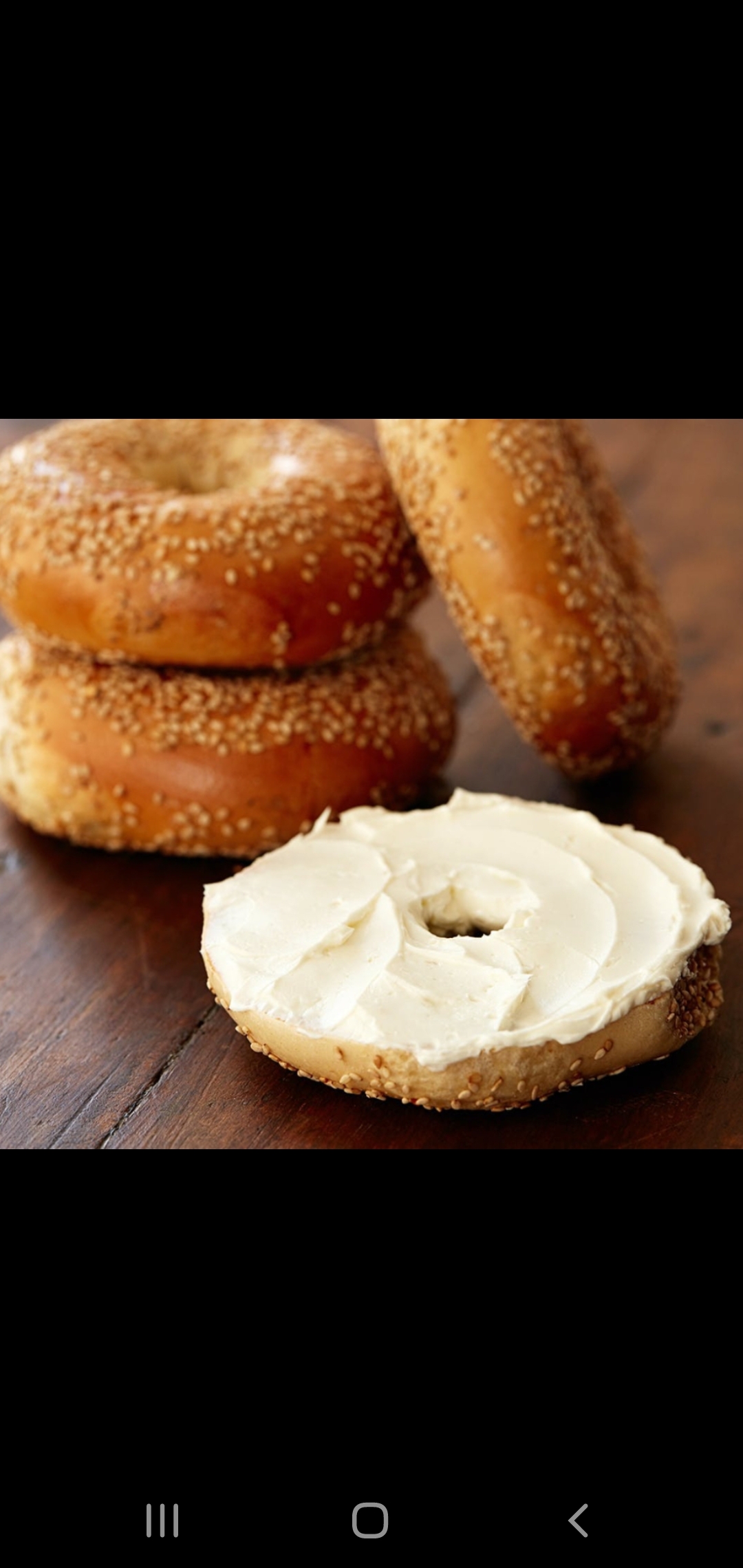 Order Bagel with Cream Cheese food online from American Gourmet Foods Deli store, New York on bringmethat.com