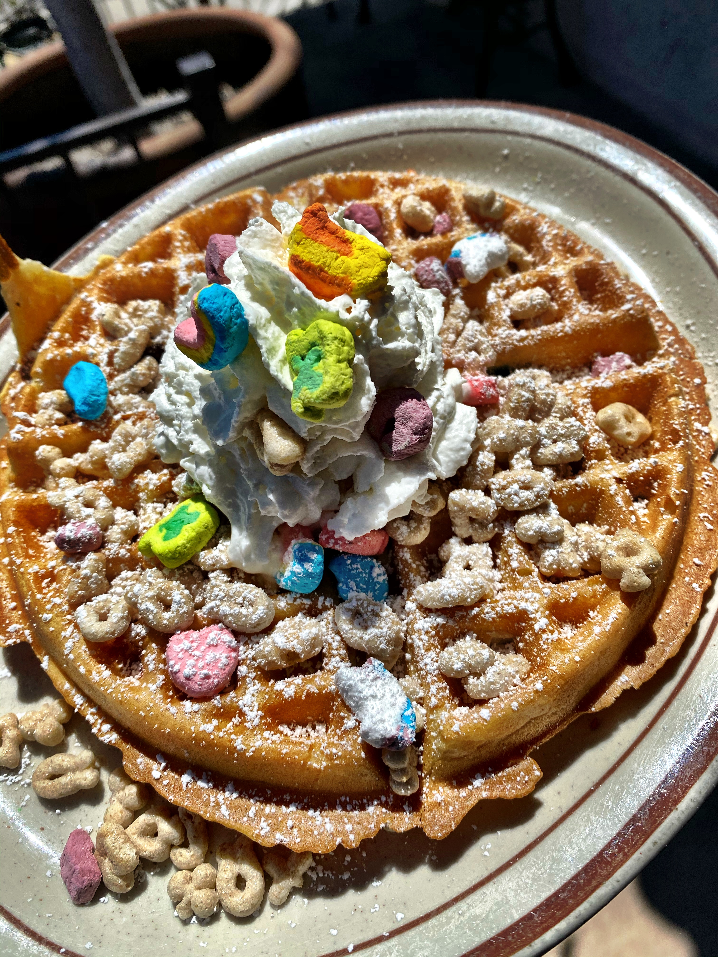 Order Lucky Charms Waffle *Limited Time Only* food online from Eat'n Park store, Burbank on bringmethat.com