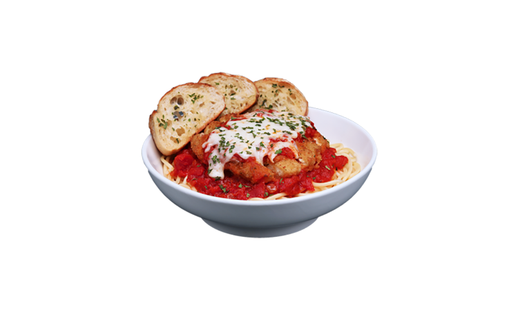 Order Chicken Parmesan Pasta food online from Anthonys Pizza & Pasta store, Highlands Ranch on bringmethat.com