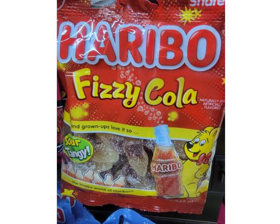 Order HARIBO BAGS (FIZZY COLA) food online from Hub Market & Deli store, San Diego on bringmethat.com