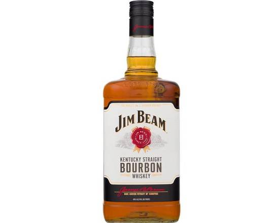 Order Jim Bean Kentucky Straight Bourbon Whiskey food online from Plaza Liquor store, Jurupa Valley on bringmethat.com