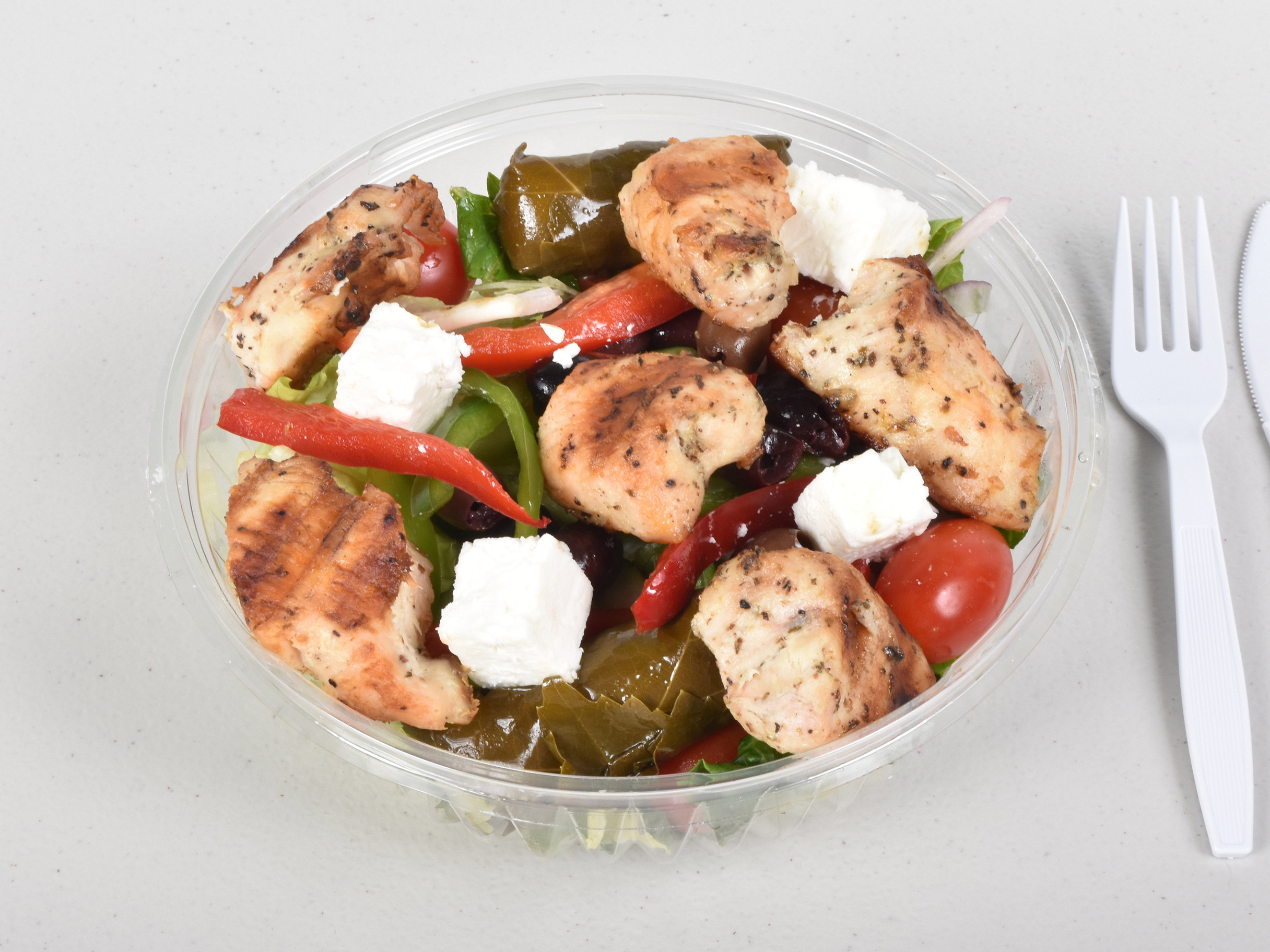 Order Greek Salad food online from Dimitris Gyro Grill store, Harrison on bringmethat.com