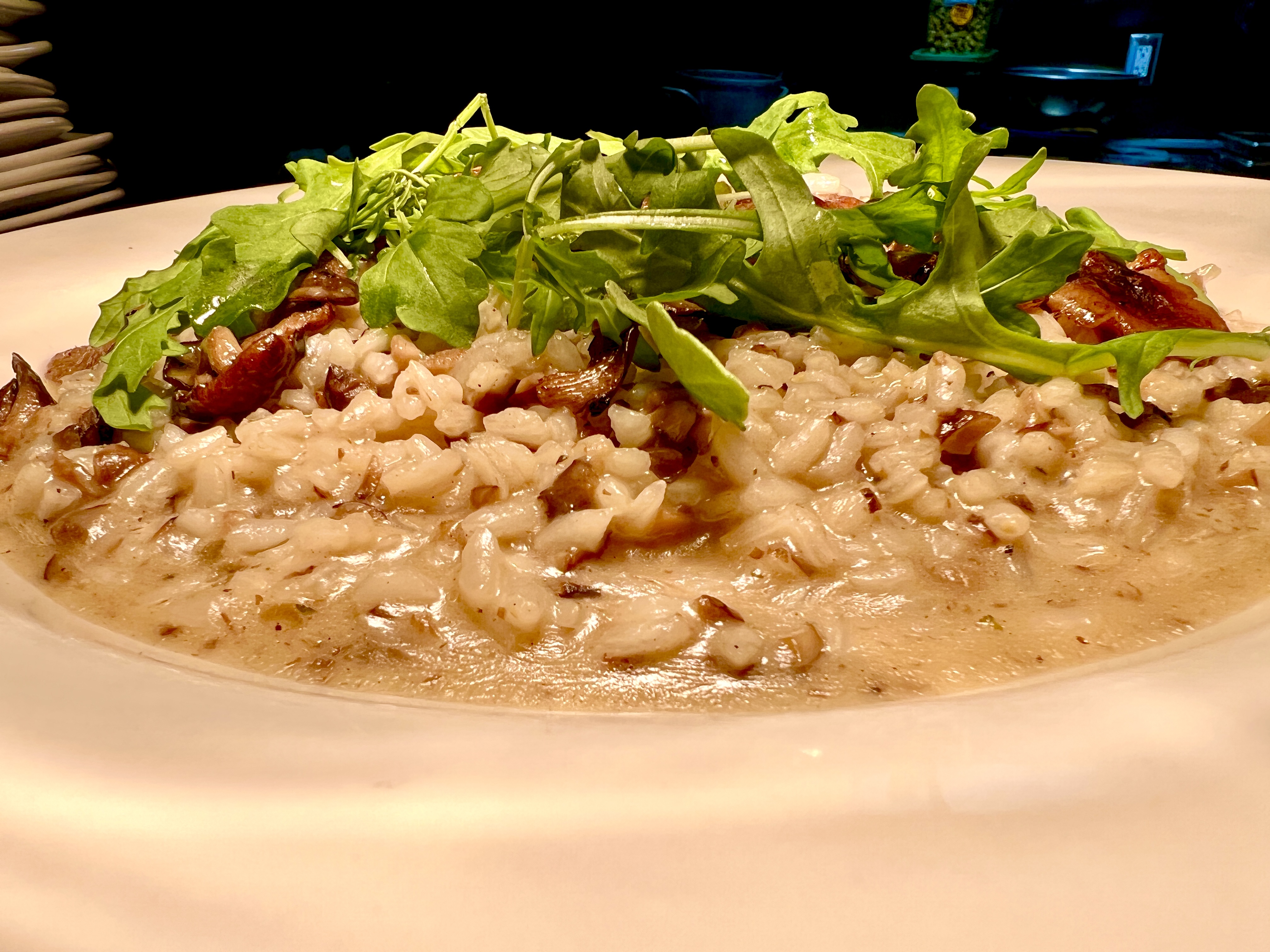 Order Mushroom Risotto food online from Parkers Restaurant And Bar store, Downers Grove on bringmethat.com