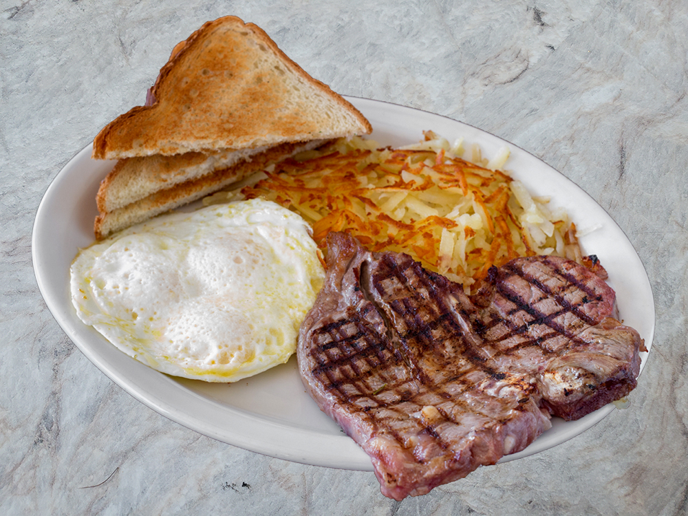 Order Steak & Egg food online from Louis Place Burgers store, Long Beach on bringmethat.com