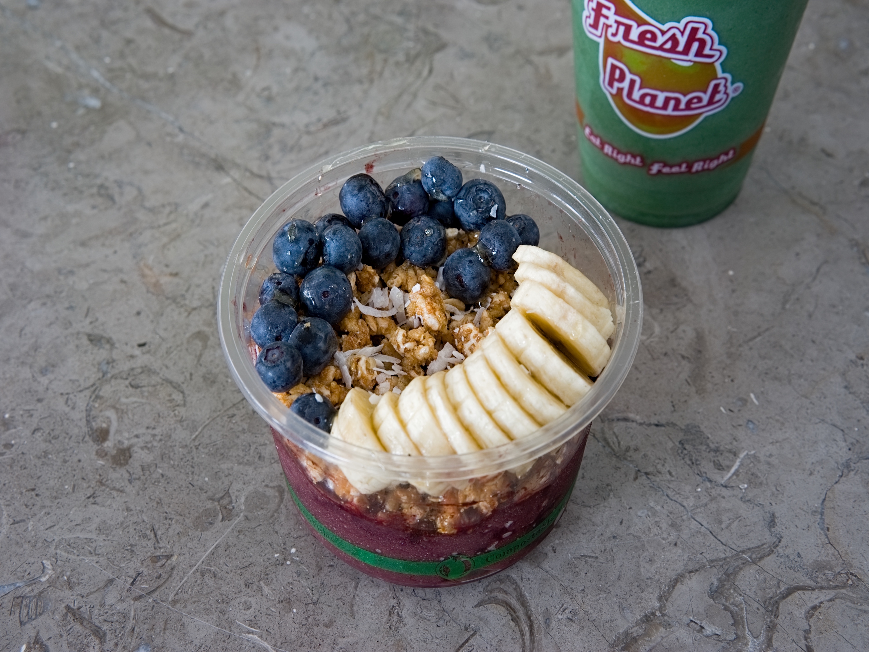 Order Blueberry Banana Acai Bowl food online from Liquid Fresh Planet store, Cleveland on bringmethat.com