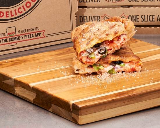 Order Veggie Calzone food online from Romeo's Pizza store, Hilliard on bringmethat.com