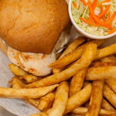 Order Grilled Chicken Breast Sandwich food online from Rooster Bbq Deli store, Saint Paul on bringmethat.com