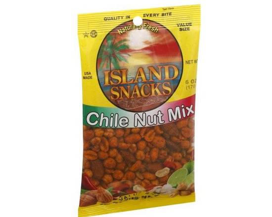 Order Island Snacks Chili Nut Mix 6 oz  food online from Pit Stop Liquor Mart store, El Monte on bringmethat.com