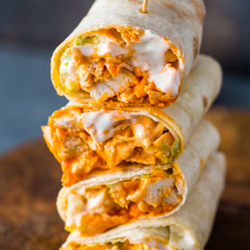 Order Buffalo Chicken Wrap food online from Big Chefs Pizza store, Norwood on bringmethat.com