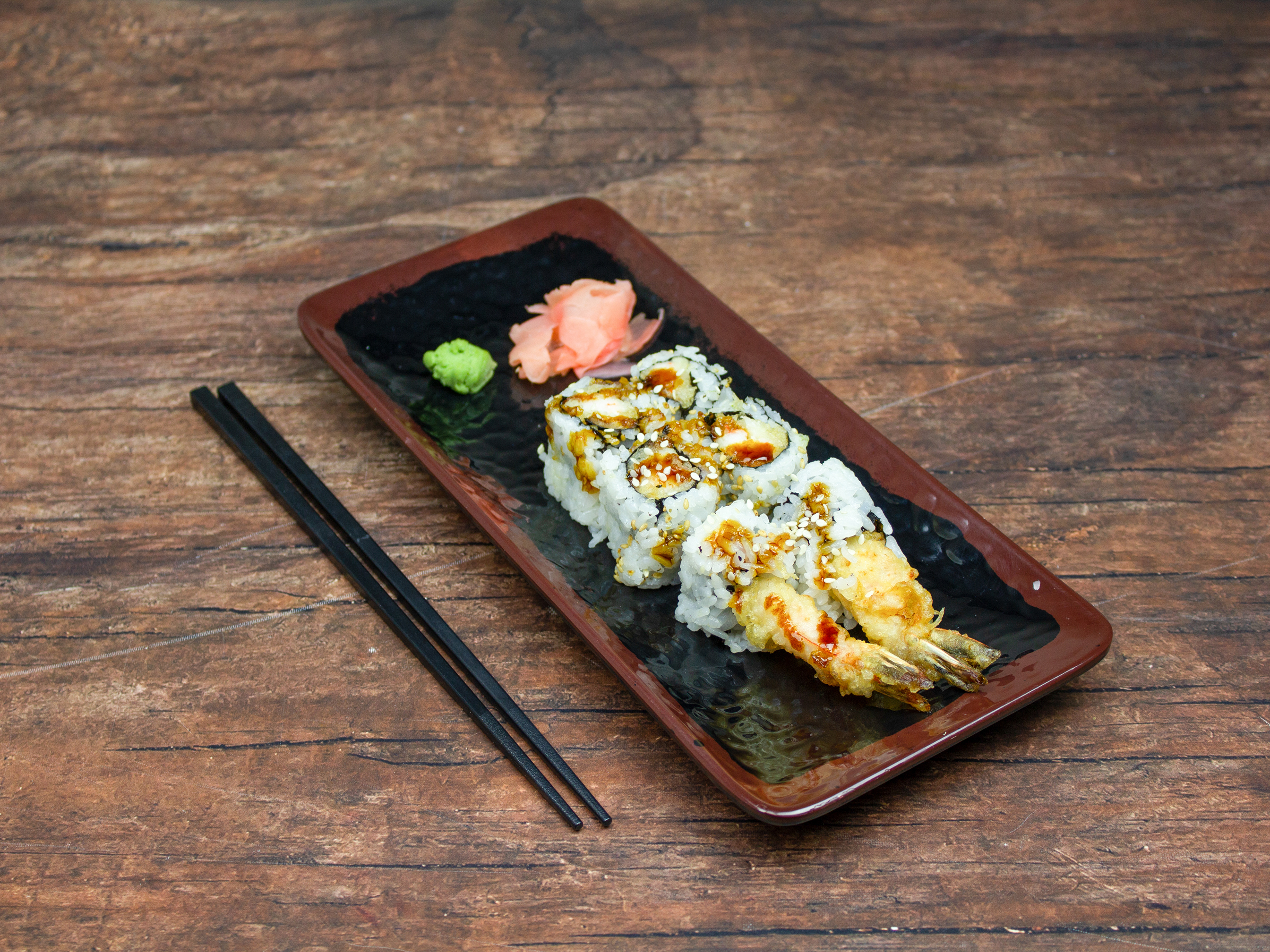 Order Shrimp Tempura Maki  food online from Zen Japanese Grill & Sushi Bar store, Boston on bringmethat.com
