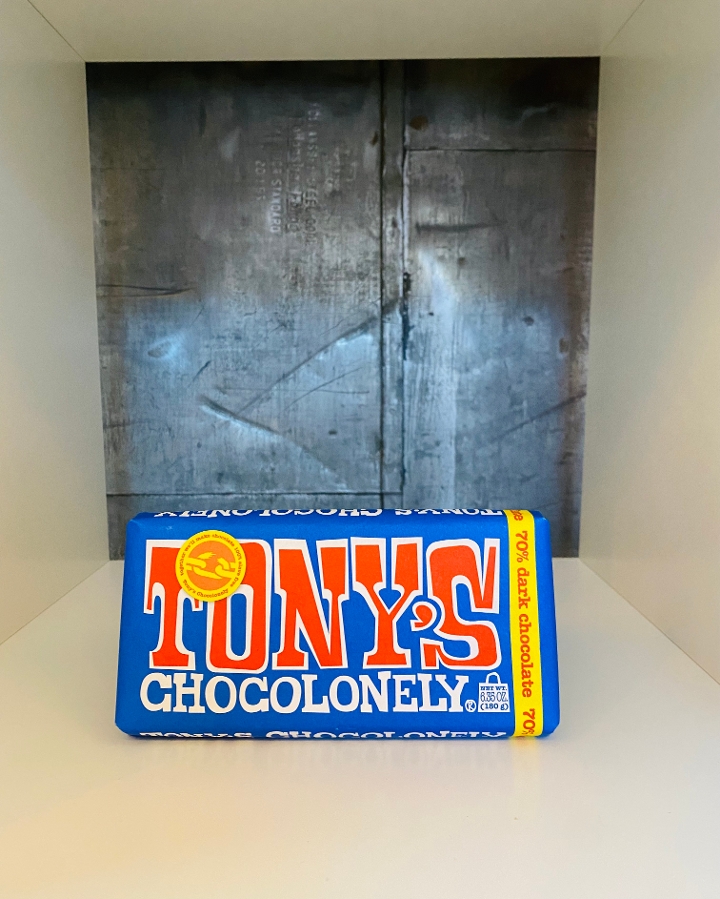 Order Tony's Chocolonely - 70% Dark Chocolate food online from Orkenoy store, Chicago on bringmethat.com