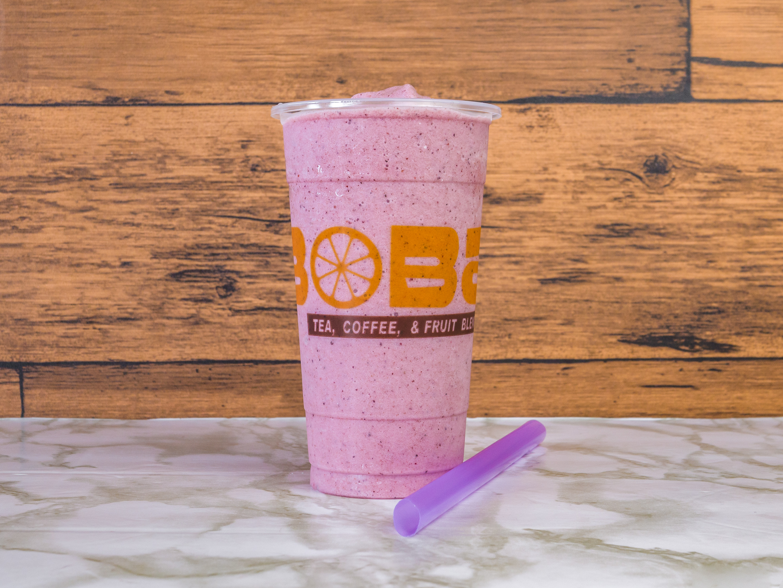 Order Blueberry Banana Smoothie food online from I Heart Boba store, Houston on bringmethat.com