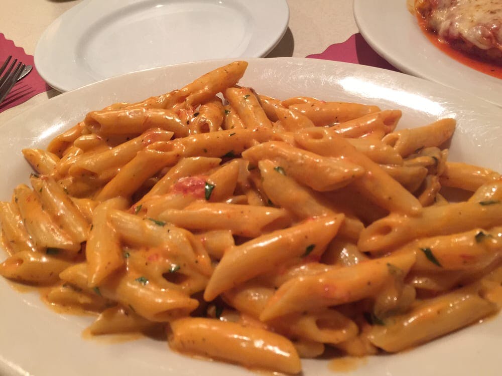 Order Penne A La Vodka - Pasta food online from Sophia's Pizza Restaurant store, Winsted on bringmethat.com