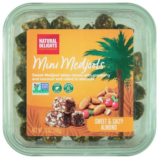 Order Natural Delights · Mini Medjools with Cranberry Coconut & Almonds (12 oz) food online from Safeway store, Dixon on bringmethat.com