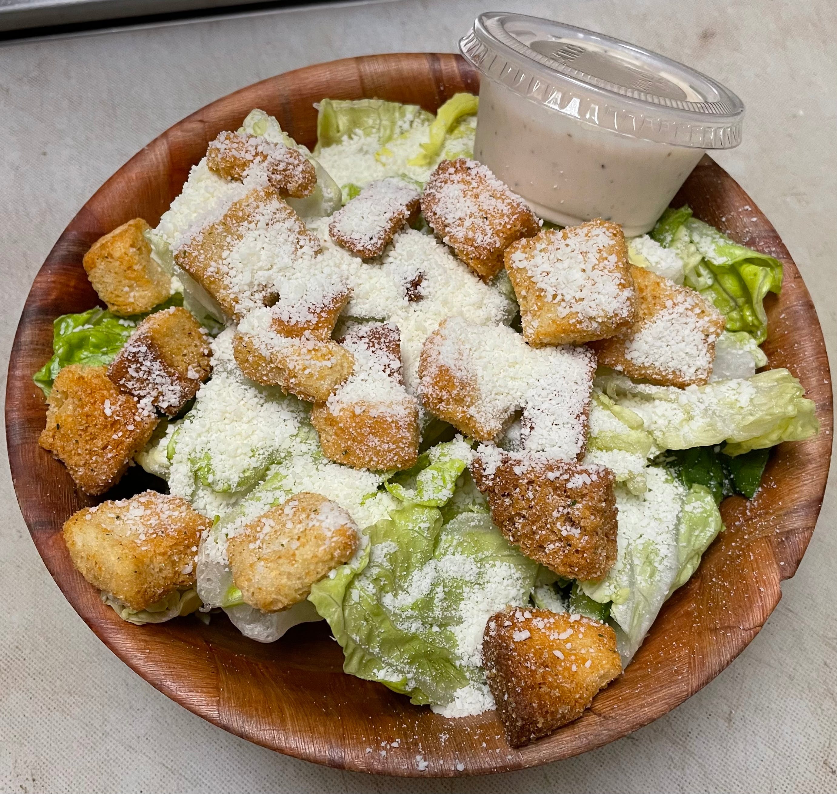 Order Caesar Salad - Regular food online from Brooklyn Pizza & Pasta store, Cincinnati on bringmethat.com