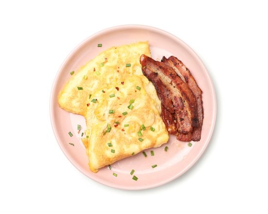 Order The Bacon and Cheese Omelette food online from The Pancake Snob store, Malvern on bringmethat.com