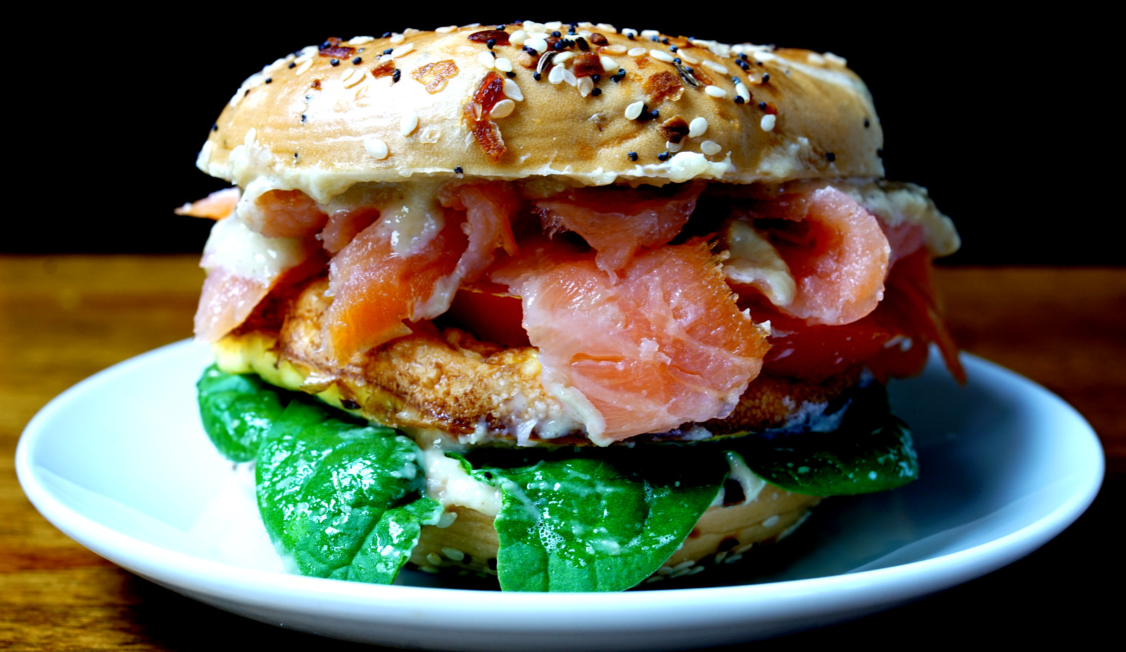 Order Smoked Salmon and Egg Bagel food online from Crostini & Java store, San Francisco on bringmethat.com