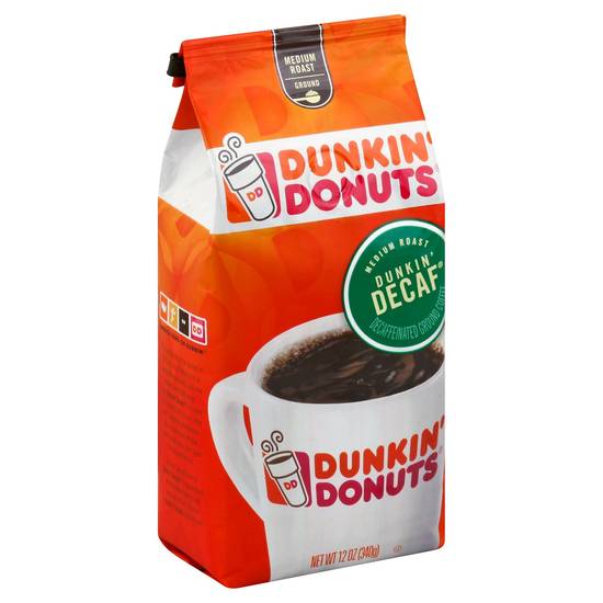 Order Dunkin' Donuts Decaf Ground Coffee food online from CVS store, JOHNSON CITY on bringmethat.com