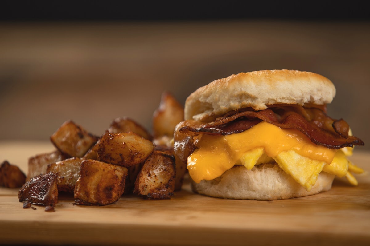 Order Bacon (or Sausage) Egg & Cheese Biscuit food online from Eggs Up Grill store, Murrells Inlet on bringmethat.com