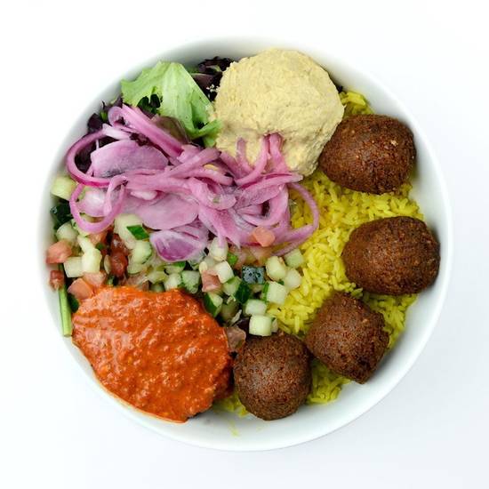 Order Vegan Falafel Bowl food online from Noon Mediterranean store, Boston on bringmethat.com