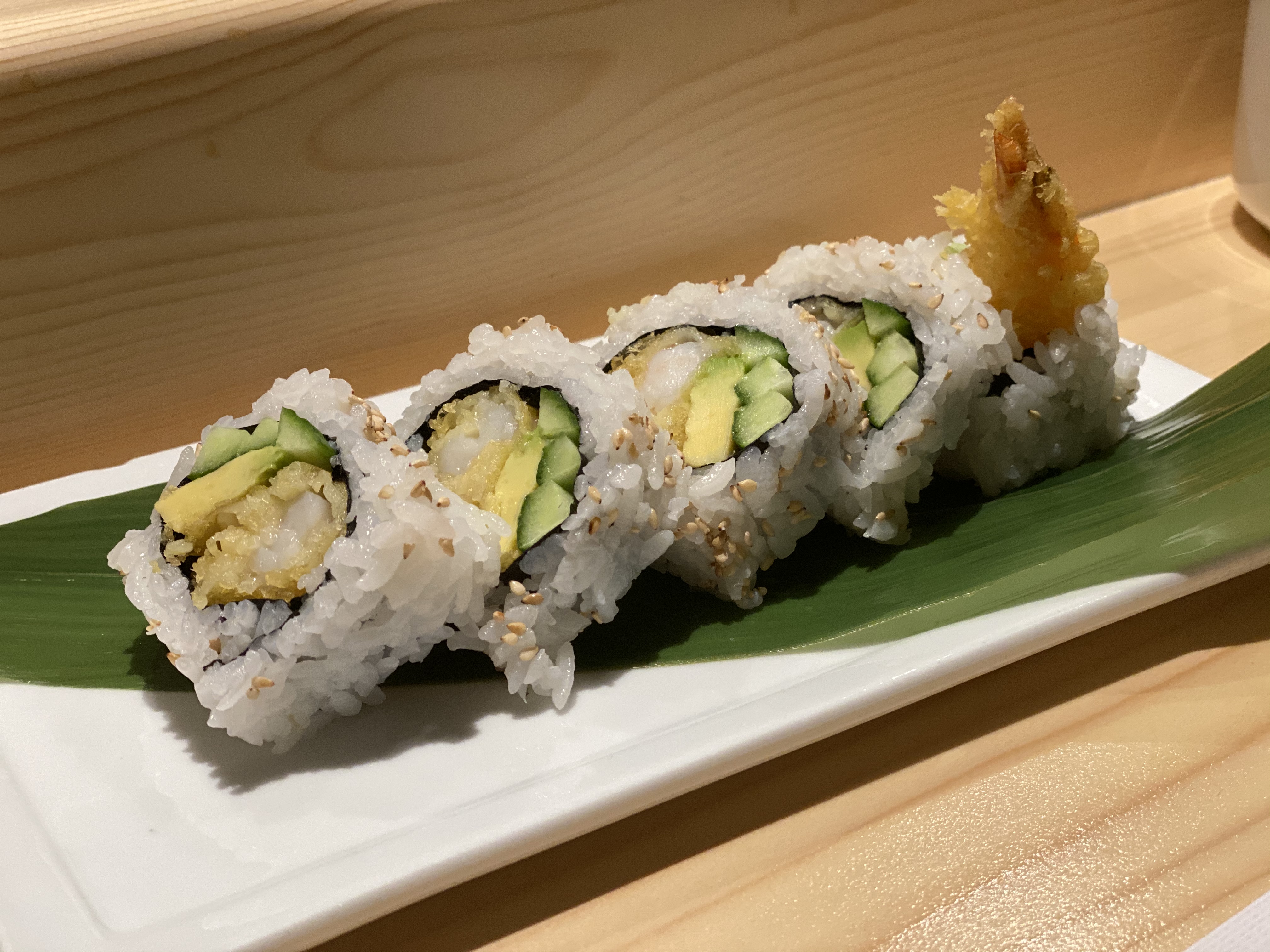 Order Shrimp Tempura Roll food online from Kanpai Japanese Sushi Bar and Grill store, Los Angeles on bringmethat.com