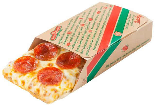 Order Pepperoni Regular Slice food online from Rocky Rococo - Eau Claire store, Eau Claire on bringmethat.com