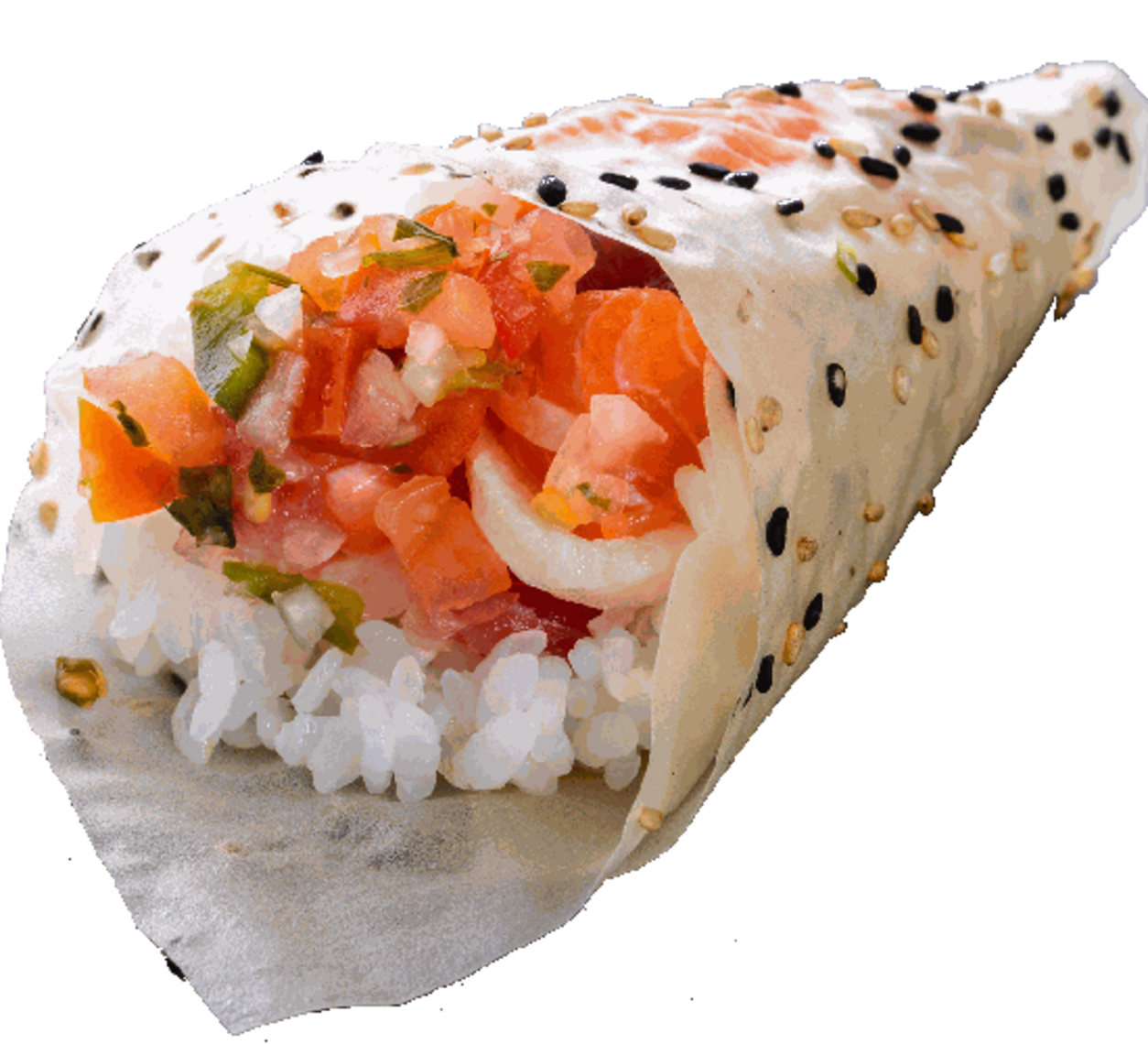 Order (c028) Sashimi Ceviche Hand Roll food online from Sushistop Glendale store, Glendale on bringmethat.com