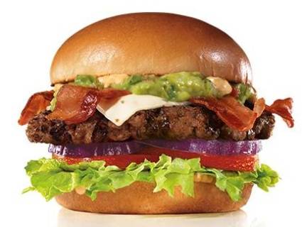 Order Guac Bacon Thickburger (1/3 lb) food online from Carl's Jr. store, Oklahoma City on bringmethat.com