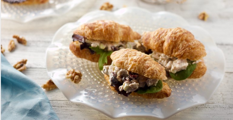 Order Cranberry Walnut Croissant Sandwich food online from Caffe Bene store, Jackson Heights on bringmethat.com