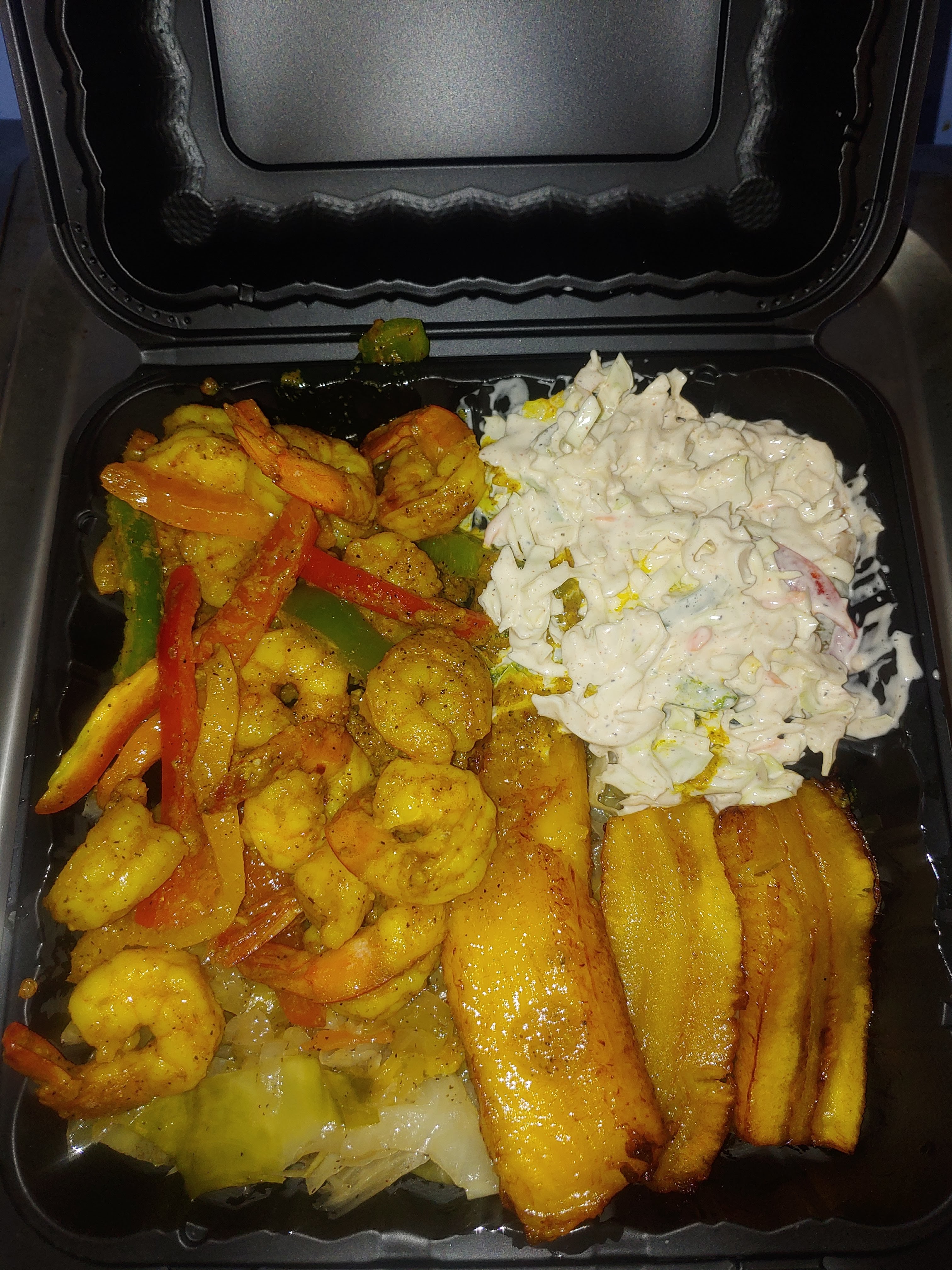 Order Curry Shrimp Meal food online from Nelz Jamaican Food And Wings store, York on bringmethat.com