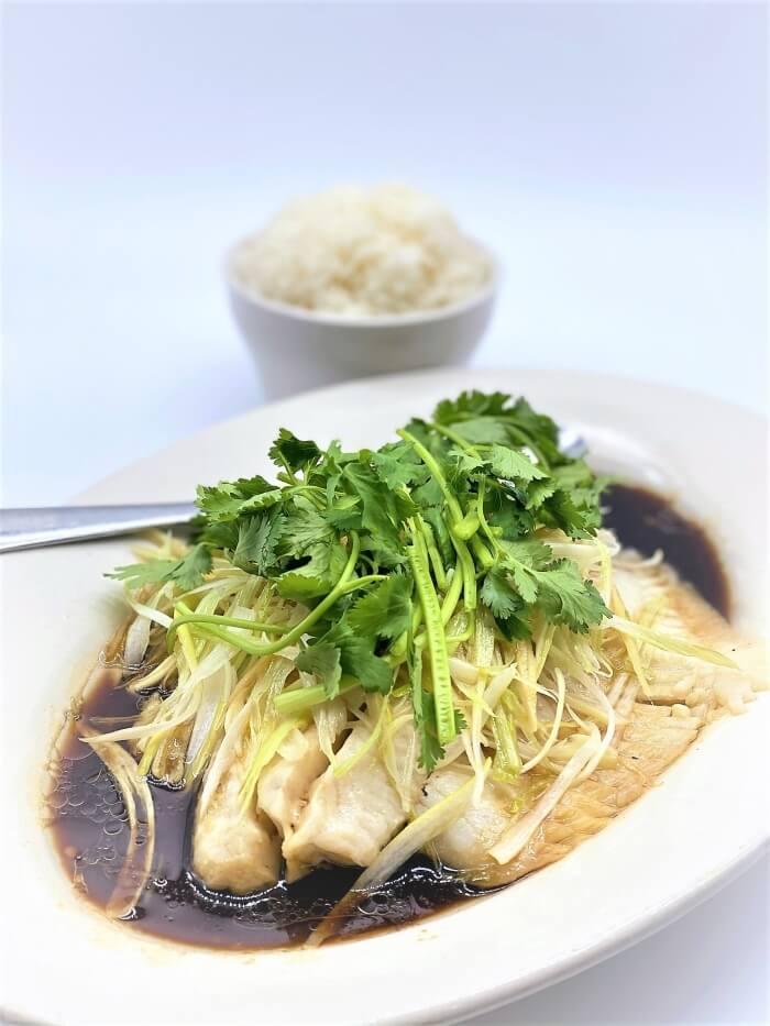 Order GINGER & SCALLION FISH food online from Kim Son Cafe  store, Houston on bringmethat.com