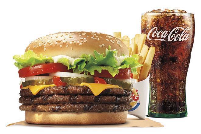 Order Triple WHOPPER® with Cheese Meal food online from Burger King store, Stevensville on bringmethat.com