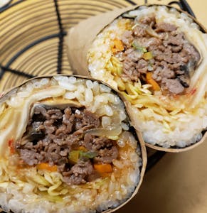 Order Bulgogi Burrito food online from Kanbu Sushi Downtown store, Ann Arbor on bringmethat.com