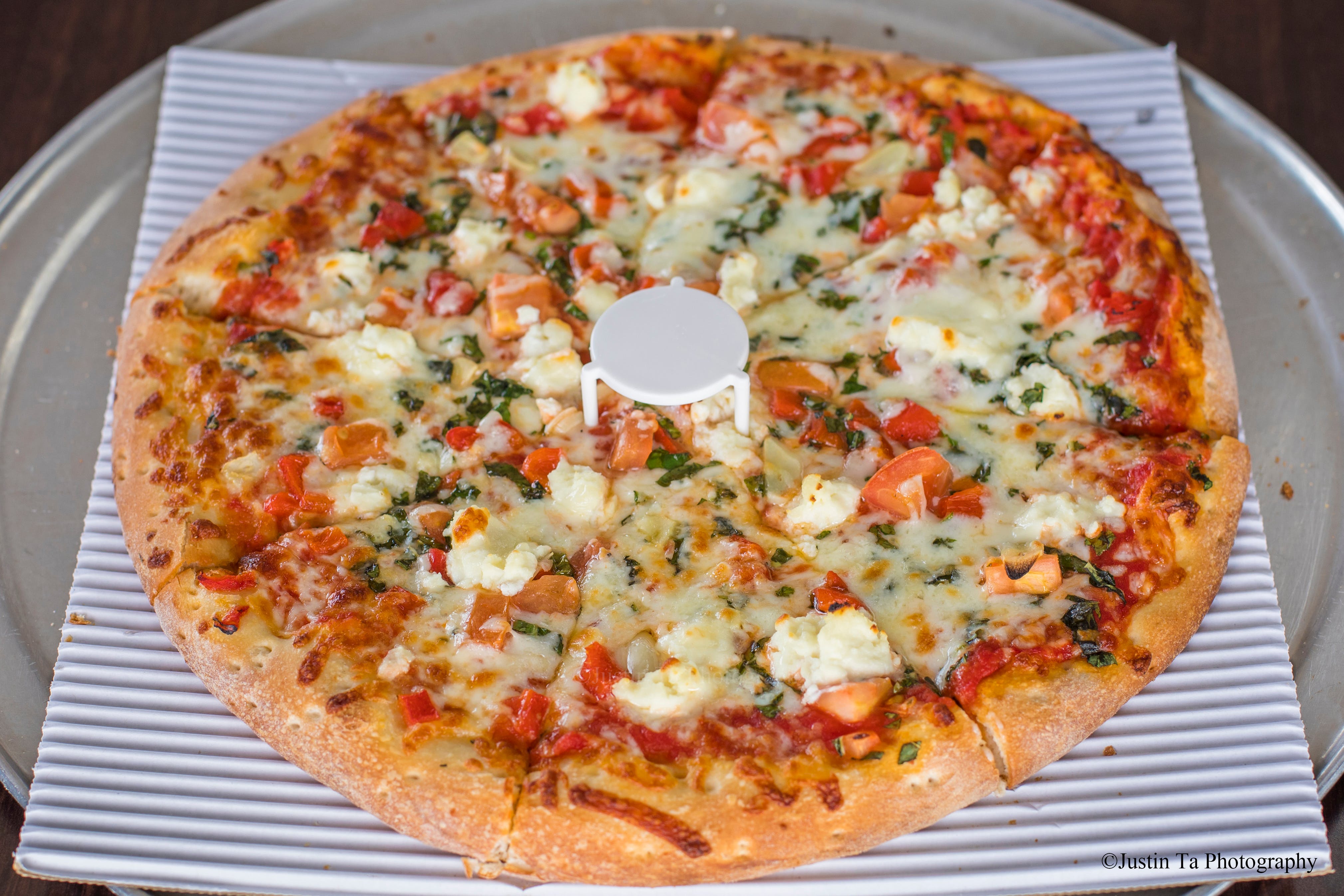 Order 10. Rockridgian Pizza - Small 10'' food online from Red Pepper Pizza store, San Leandro on bringmethat.com