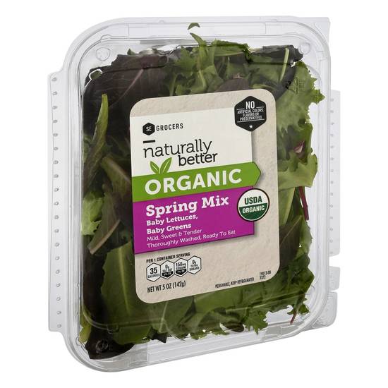Order Se Grocers · Naturally Better Organic Spring Mix (5 oz) food online from Winn-Dixie store, Pinson on bringmethat.com