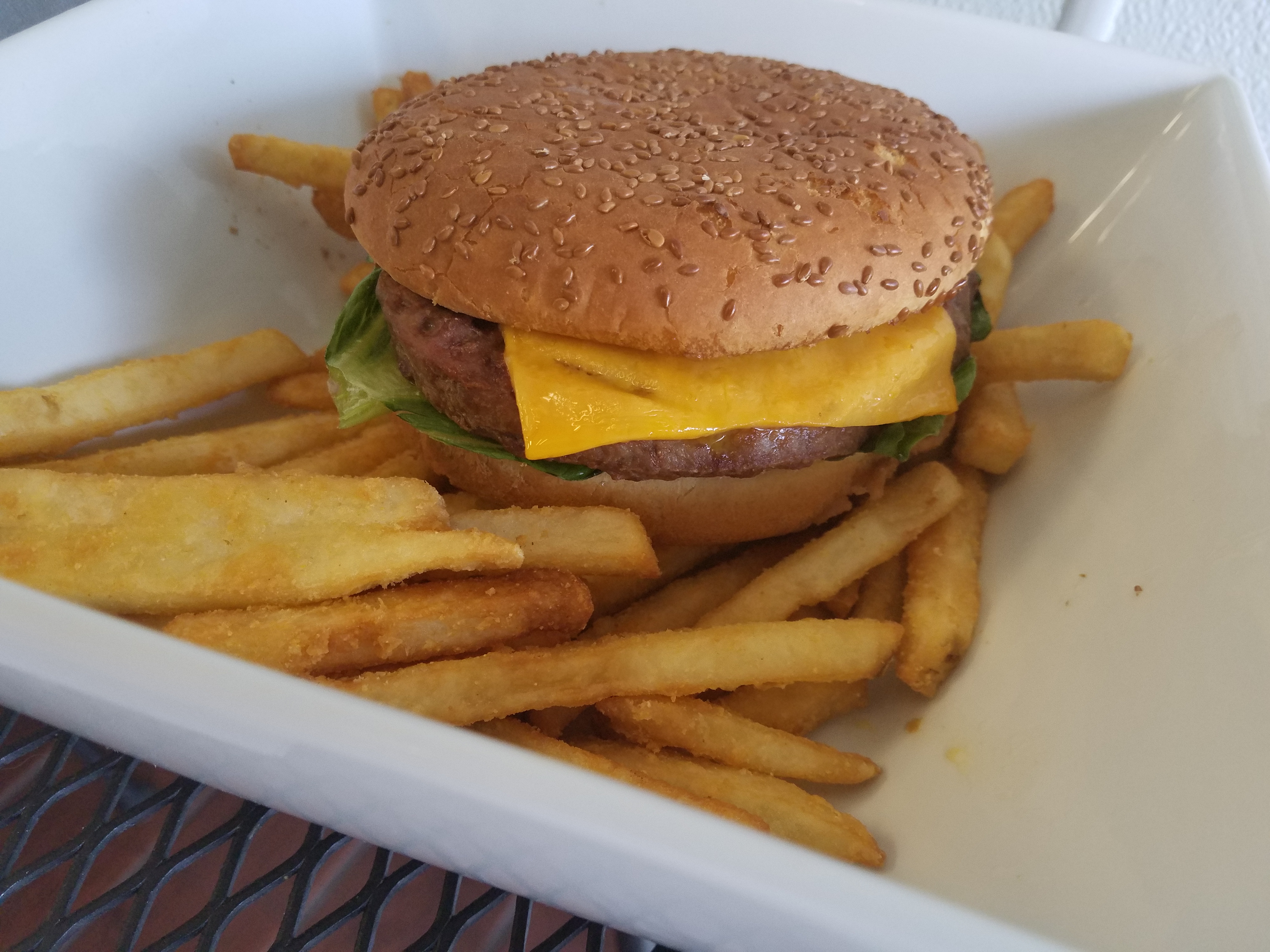 Order Cheeseburger with Fries food online from Vinny's Pizza store, Pittsburgh on bringmethat.com