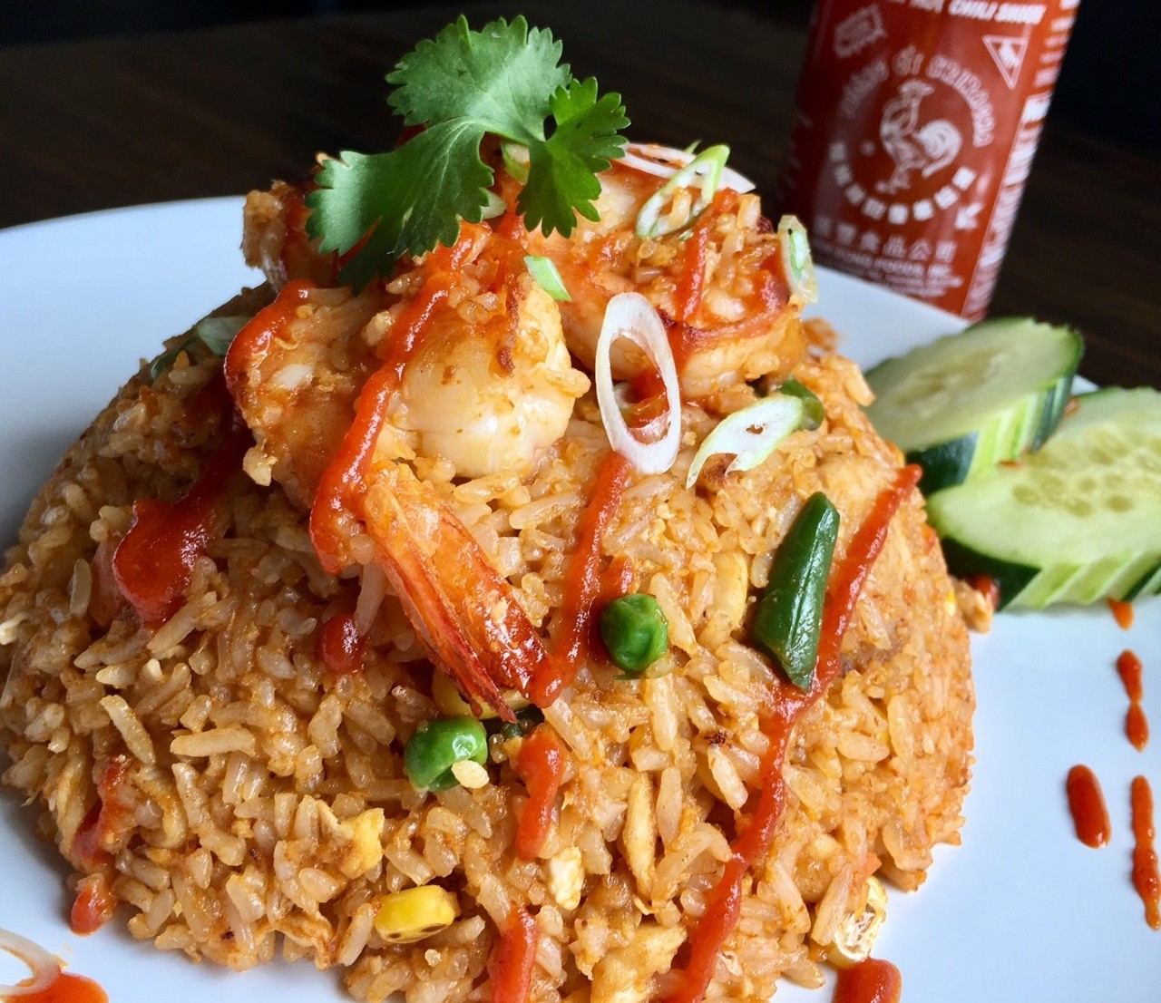 Order Sriracha Fried Rice food online from The Patio Fine Thai Cuisine store, Seattle on bringmethat.com