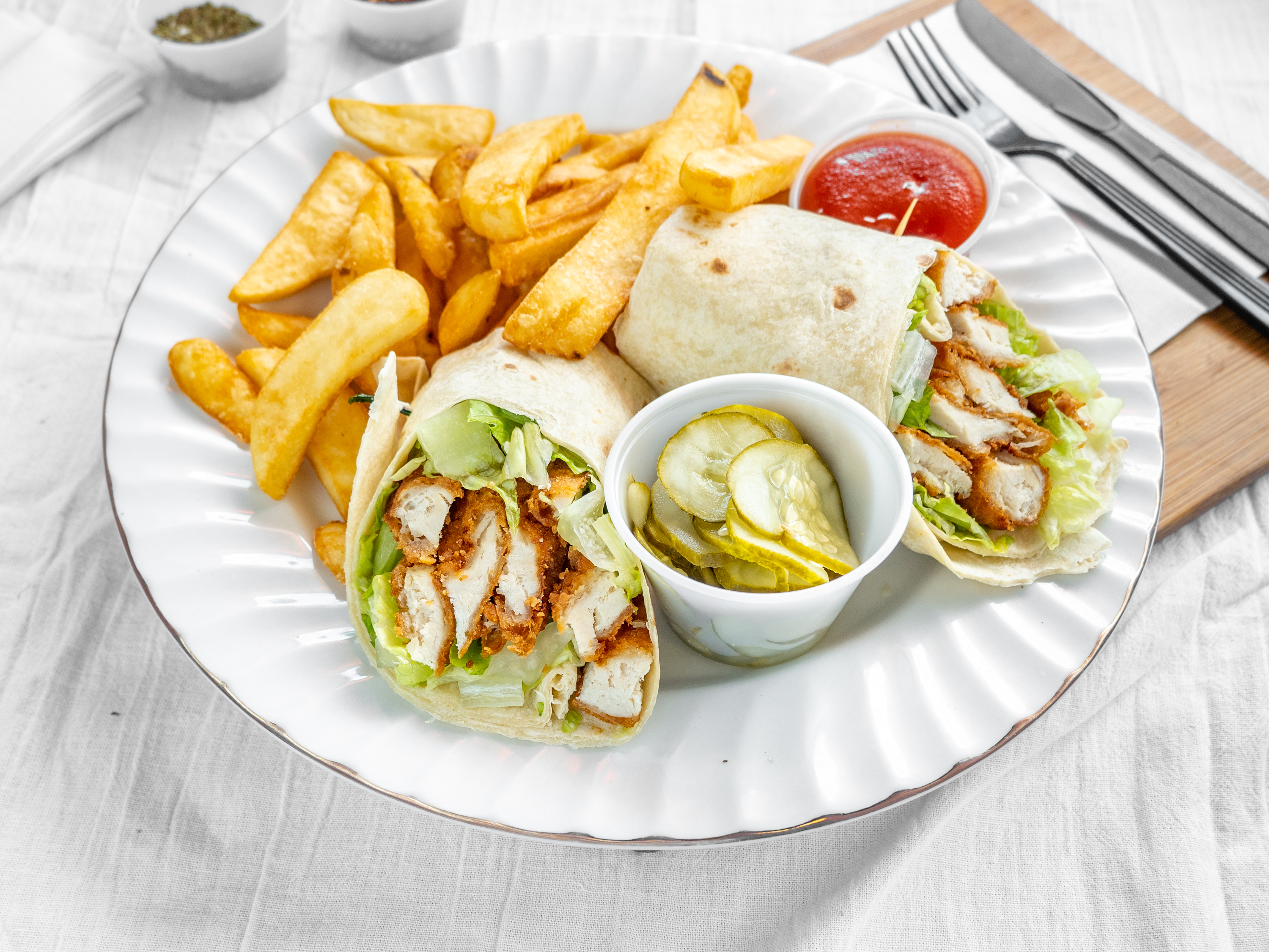 Order Grilled Chicken Wrap food online from Alltown Pizza store, Glenolden on bringmethat.com
