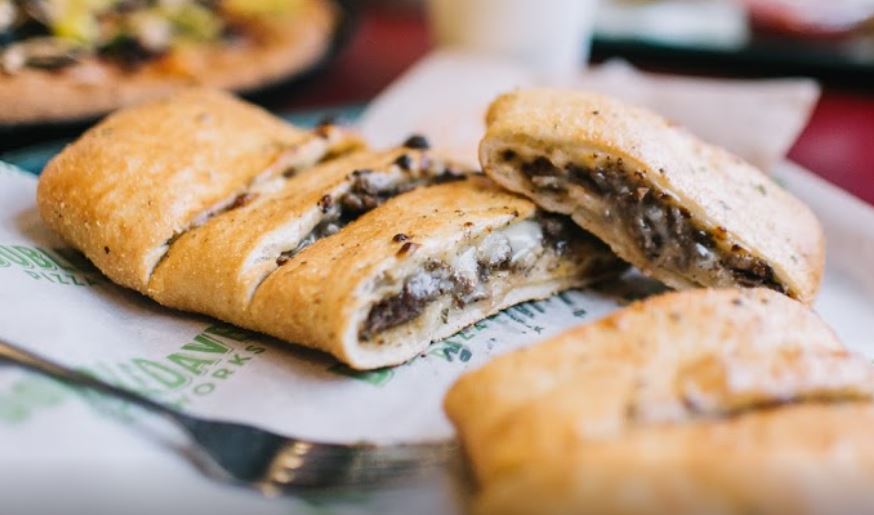Order Philly Cheesesteak Stromboli food online from Doubledave Pizzaworks store, Lakeway on bringmethat.com