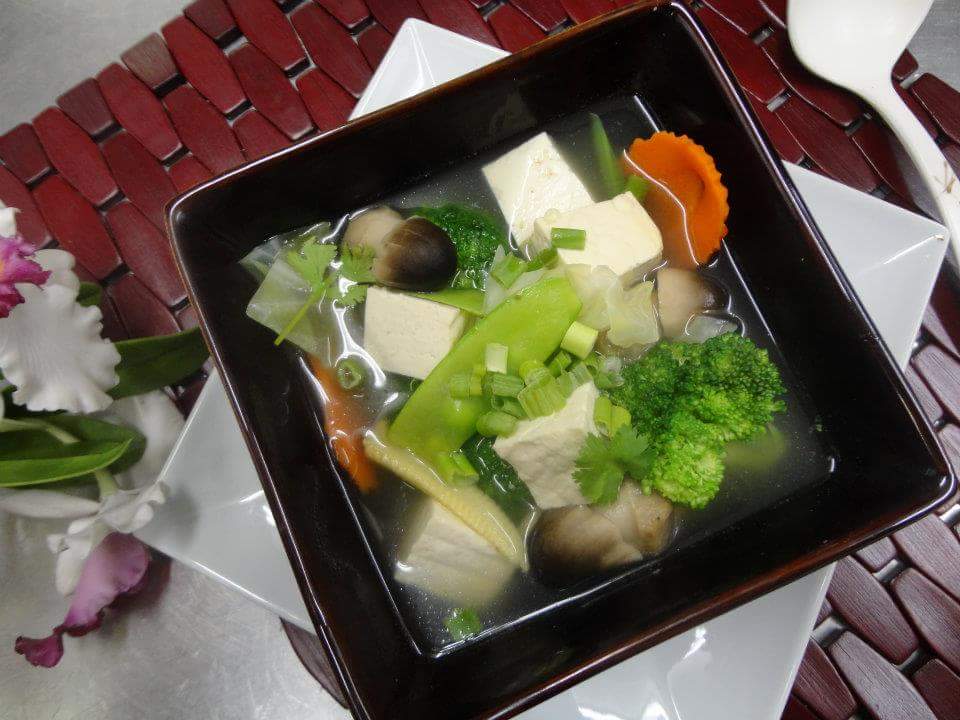 Order 45A. Vegetable Soup with Tofu food online from Thai Silk store, Long Beach on bringmethat.com