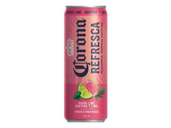 Order Corona Refresca Guava Lime Spiked Tropical Cocktail - 6x 12oz Cans food online from Dallas Fine Wine & Spirits Shoppe store, Dallas on bringmethat.com