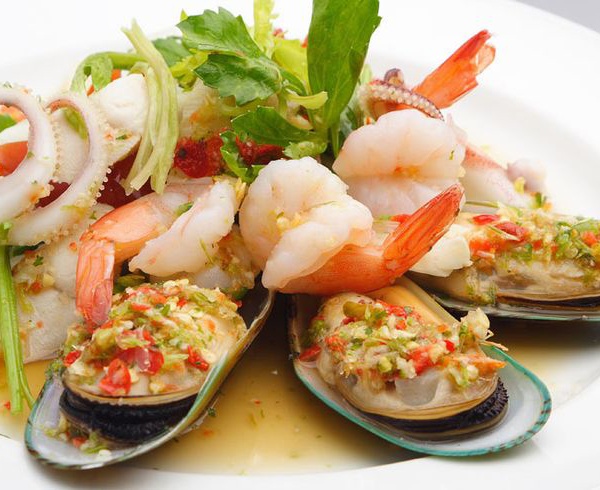 Order 25. Seafood Salad food online from Top Thai Cuisine store, Reseda on bringmethat.com