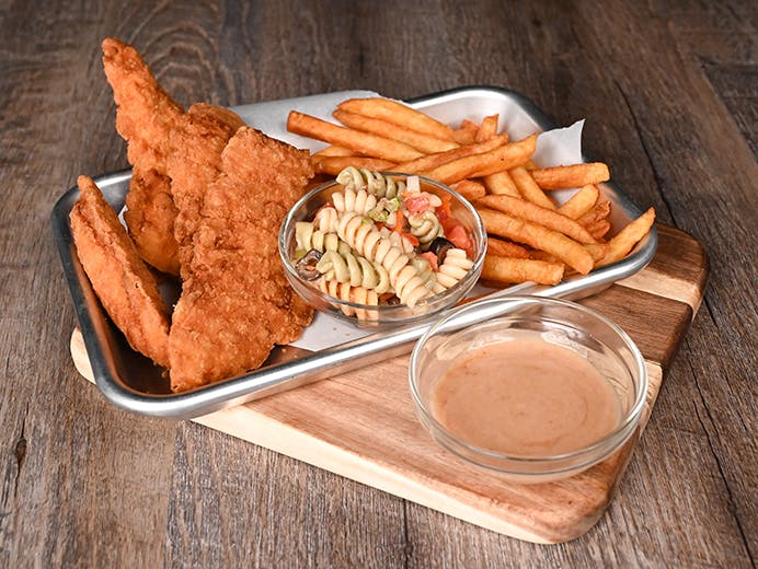 Order Chicken Strips - Dinner food online from Chicago Dough Company store, Richton Park on bringmethat.com