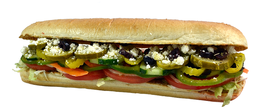 Order Greek Veggie Sub food online from Larry's Giant Subs - Monument store, Jacksonville on bringmethat.com