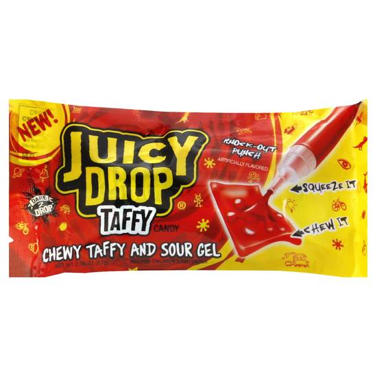 Order Juicy Drop Taffy Sweet Chewy Candy with Sour Gel Pen Assorted Flavors (2.36 oz) food online from Rite Aid store, Eugene on bringmethat.com