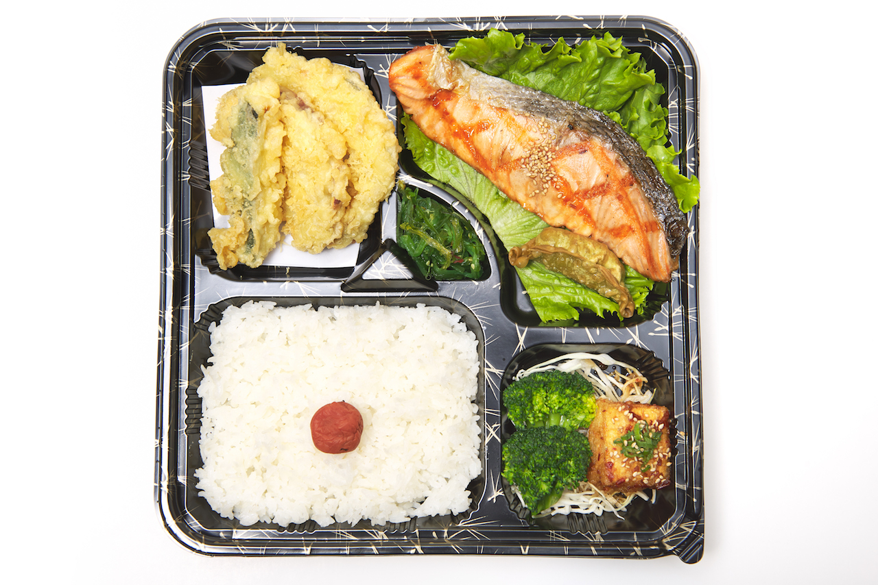 Order Teriyaki Salmon Bento  food online from Teishokuya Of Tokyo store, Los Angeles on bringmethat.com