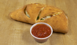 Order Sausage, Onion & Green Peppers Calzone food online from Amato's store, Wareham on bringmethat.com