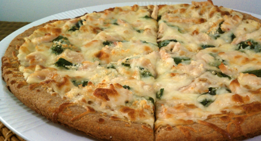 Order Chicken Alfredo Pizza food online from Jenny's Pizza & Pasta store, Houston on bringmethat.com