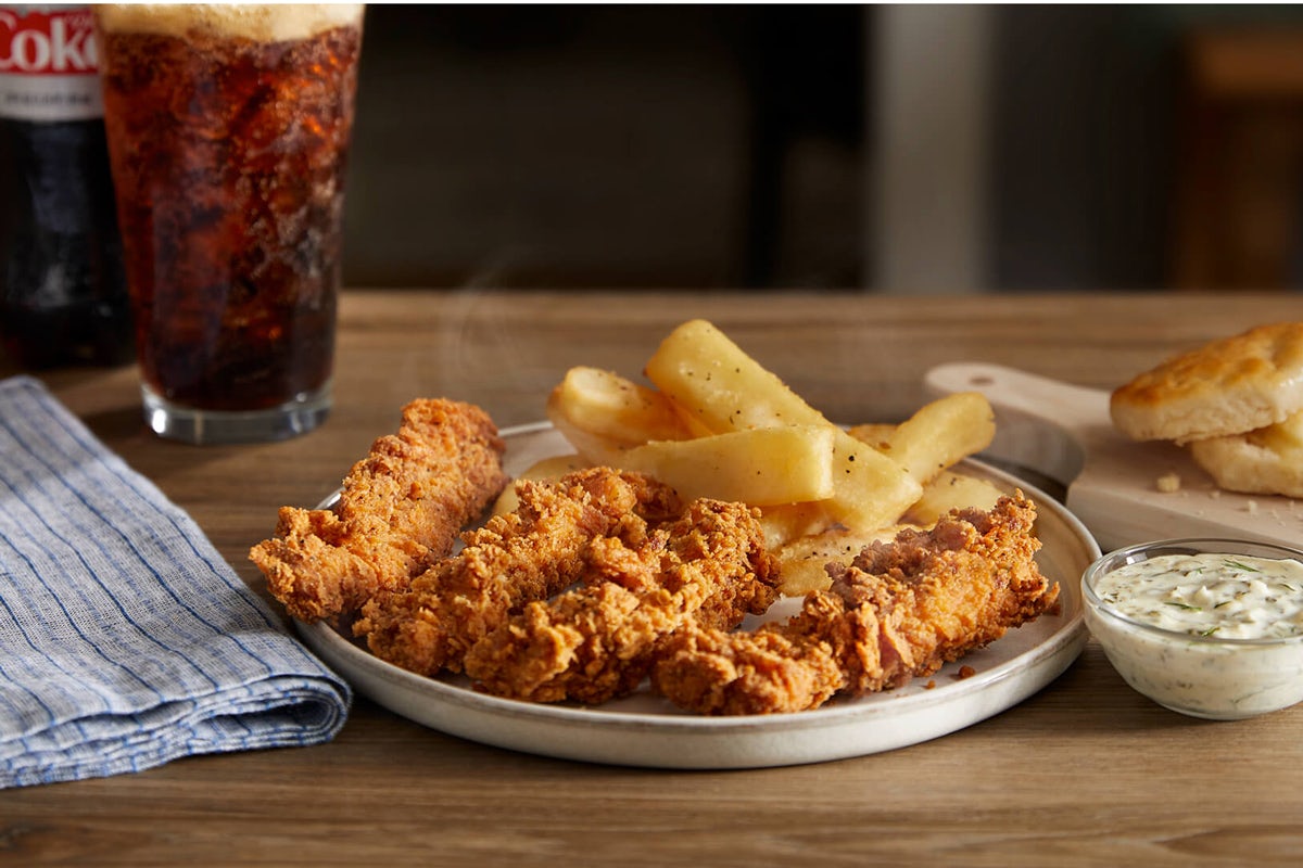 Order Hand-Breaded Fried Chicken Tenders Box food online from Chicken N Biscuits store, Grapevine on bringmethat.com
