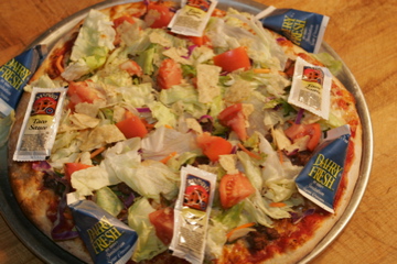 Order Tex Mex Taco New York Thin Crust Pizza food online from Tomaso store, Marion on bringmethat.com